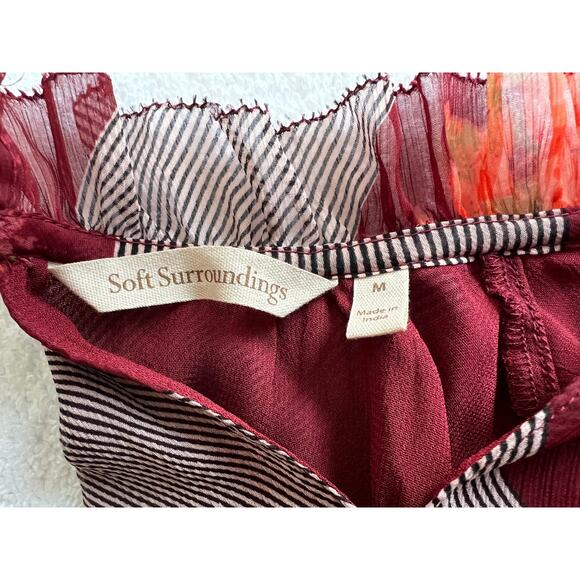 Soft Surroundings Boho Romantic asymmetrical Autumn whimsical long Dress Size-M - Picture 7 of 8